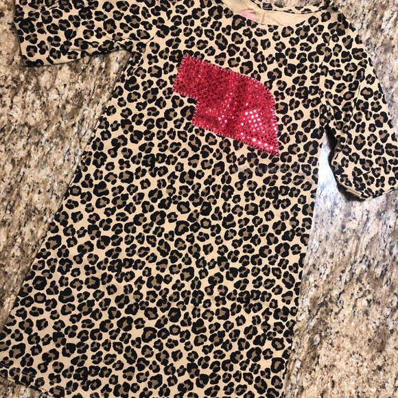 ❤️HOST PICK❤️ Cheetah Dress w/ Polka Sequin Nebraska Dress - Picture 3 of 4